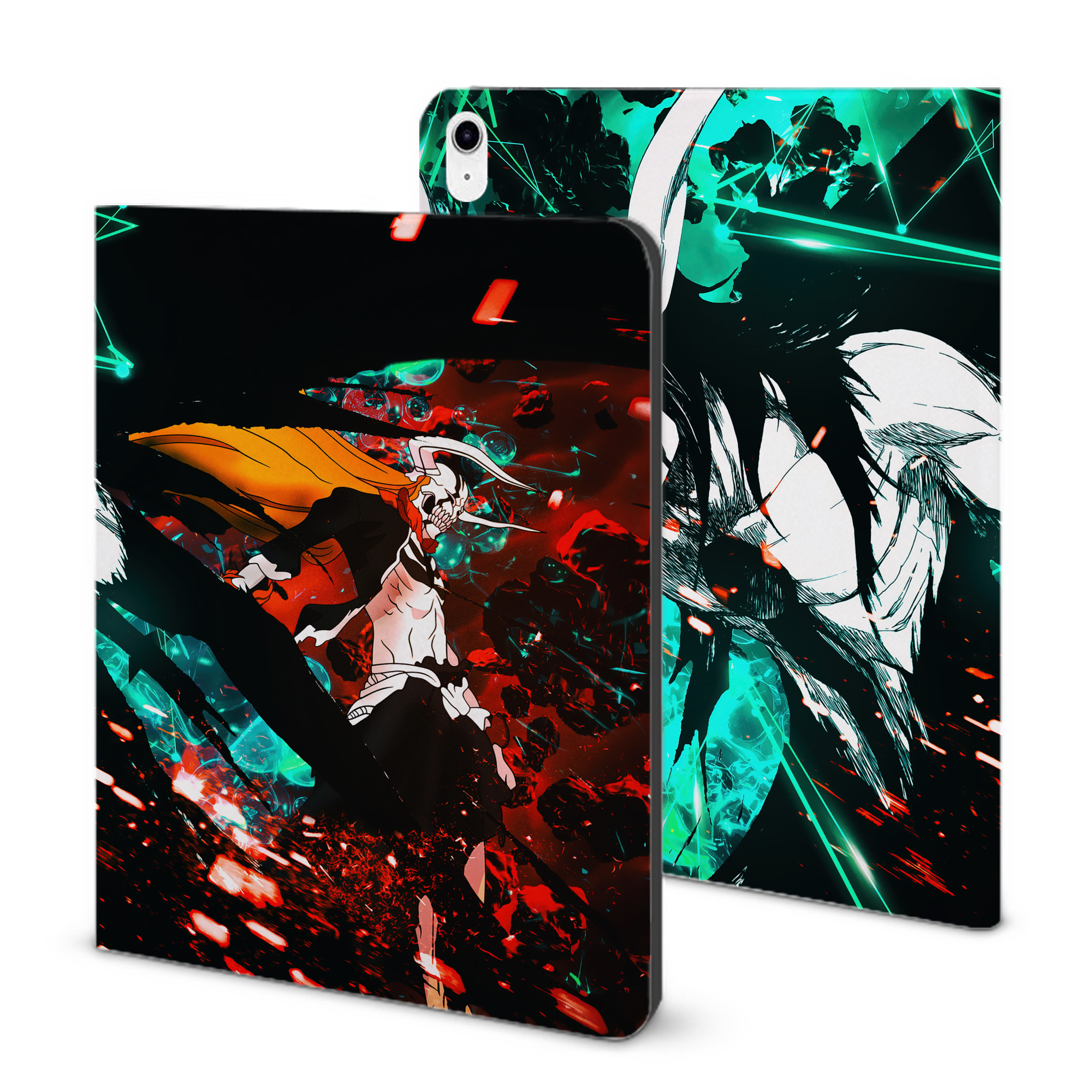 （画像用） ブリーチ BLEACH IPad ケース ブック型 PUレザー TPU 耐衝撃 軽量 薄型 ペン収納なし 全面保護 IPad 各モデル対応